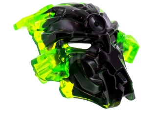 LEGO Bionicle Mask Umarak with Marbled Trans-Bright Green Pattern