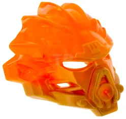 LEGO Bionicle Mask of Fire (Unity) with Marbled Trans-Neon Orange Pattern