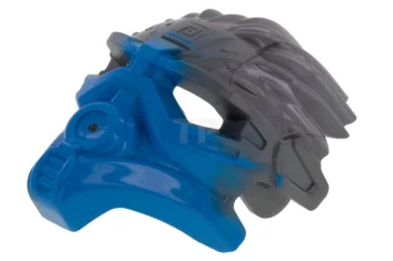 LEGO Máscara Bionicle de Agua (Unidad) con dibujo jaspeado plano plateado