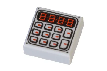 LEGO Tile 1 x 1 with Keypad Pattern