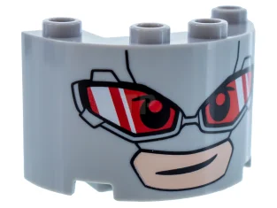 LEGO Cylinder Half 2 x 4 x 2 with 1 x…