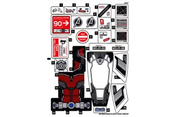 LEGO Autocollant pour l'ensemble 76051
