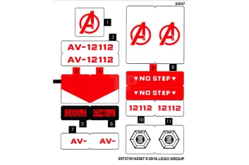 LEGO Sticker for Set 76049