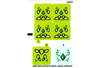 LEGO Sticker for Set 41176 - Sheet 1