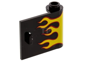LEGO Door 1 x 3 x 2 Right with Flames Pattern