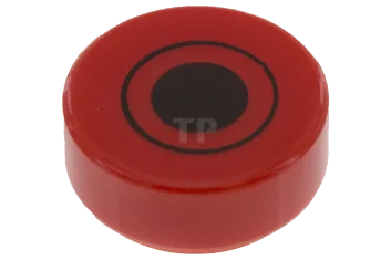 LEGO Tile 1 x 1 Round with Circle - Ring Pattern