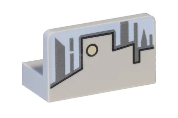 LEGO Panel 1 x 2 x 1 with Light Blue Sky…