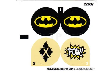 LEGO Sticker for Set 76053 (International Version)