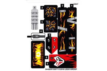 LEGO Sticker for Set 70316 (International Version)