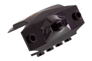 LEGO Groot Figuur Torso Pantser Schoudernoppen met Oranje Aderen Patroon