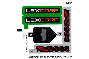 LEGO Sticker for Set 76045