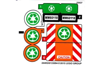LEGO Sticker for Set 60118