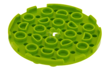 LEGO Platte, rund 6 x 6 mit Loch