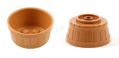 LEGO Conteneur, tonneau demi-large avec trou d'essieu