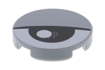 LEGO Tegel 2 x 2 Rond met onderkant O en oogpatroon