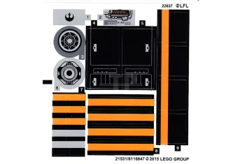 LEGO Sticker for Set 75102 (International Version)