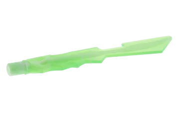 LEGO Minifig, Weapon Sword, Jagged Edges with Marbled White Pattern