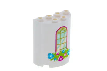 LEGO Cylinder Half 2 x 4 x 4 with Window and…