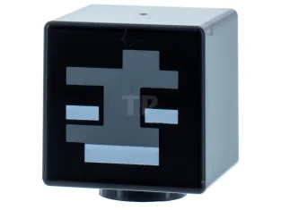 LEGO Minifig, Cubo Cabeza Modificada con Dibujo de Cara Marchita Minecraft