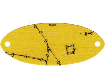 LEGO Cloth Sail Oval 6 x 14 with Rips and Clamps…