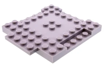 LEGO Stein, modifiziert 8 x 8 mit 1 x 4 Vertiefungen…