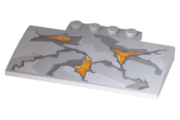 LEGO Slope, Curved 5 x 8 x 2/3 with Cracks and…