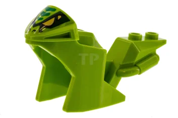 LEGO Motorcycle Fairing, Sport Bike with Snake Face Pattern