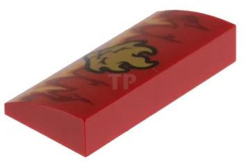 LEGO Slope Curved 2 x 4 x 2/3 with Flames and…