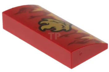 LEGO Slope Curved 2 x 4 x 2/3 with Flames and…