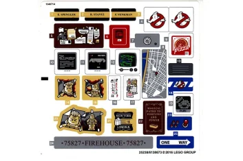 LEGO Sticker for Set 75827 - Sheet 1