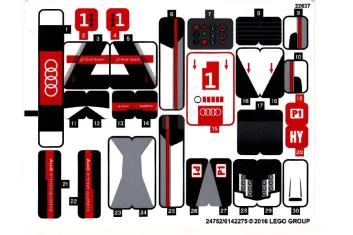 LEGO Pegatina para Set 75872