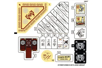 LEGO Autocollant pour l'ensemble 70751