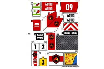 LEGO Autocollant pour l'ensemble 60110
