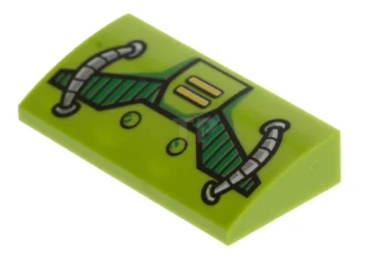 LEGO Pendenza curvo 2 x 4 x 2/3 con modello di…