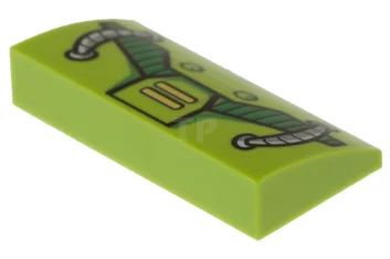 LEGO Pendenza curvo 2 x 4 x 2/3 con modello di…