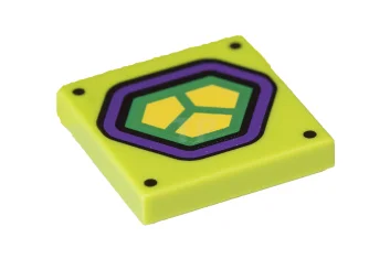 LEGO Tile 2 x 2 with Hexagonal Pattern (Lex Luthor Power…