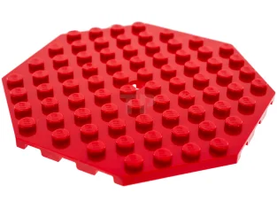 LEGO Plate, Modified 10 x 10 Octagonal with Hole