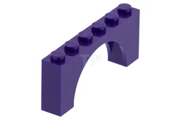 LEGO Ladrillo 1 x 6 x 2 arco - parte superior…