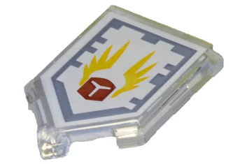 LEGO Tile 2 x 3 Pentagonal with Nexo Power Shield Pattern…