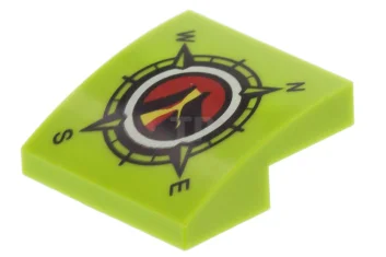 LEGO Pendenza 2 x 2 x 2/3 curvo con logo Volcano…