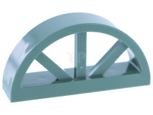 LEGO Venster 1 x 4 x 1 2/3 met geribbelde, afgeronde…