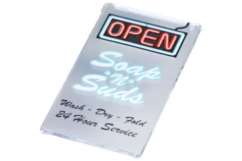 LEGO Glas voor Raam 1 x 4 x 6 met 'OPEN',…