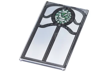 LEGO Glas voor Raam 1 x 4 x 6 met Glas-in-loodpatroon