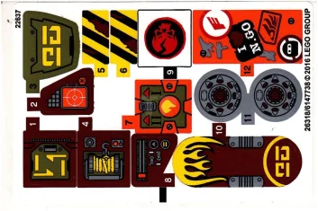 LEGO Sticker for Set 70592