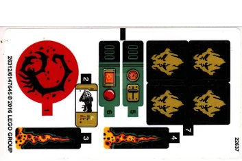 LEGO Sticker for Set 70589 (North American Version)