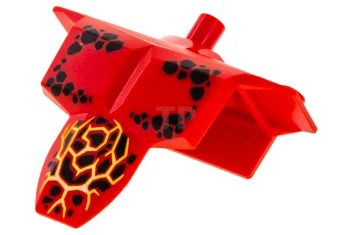 LEGO Torso Armor Shoulder Studs with Black Spots and Orange Veins…