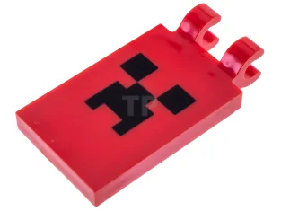 LEGO Carreau, modifié 2 x 3 avec 2 clips à motif…