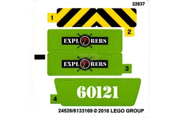 LEGO Pegatina para Set 60121