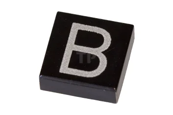 LEGO Fliese 1 x 1 mit Großbuchstaben B-Muster
