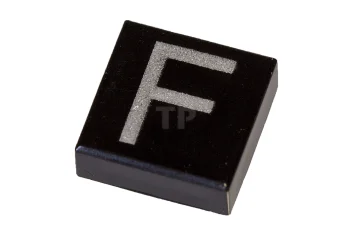 LEGO Fliese 1 x 1 mit Großbuchstaben F-Muster